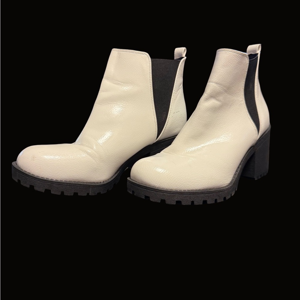 Women's White Ankle Boots